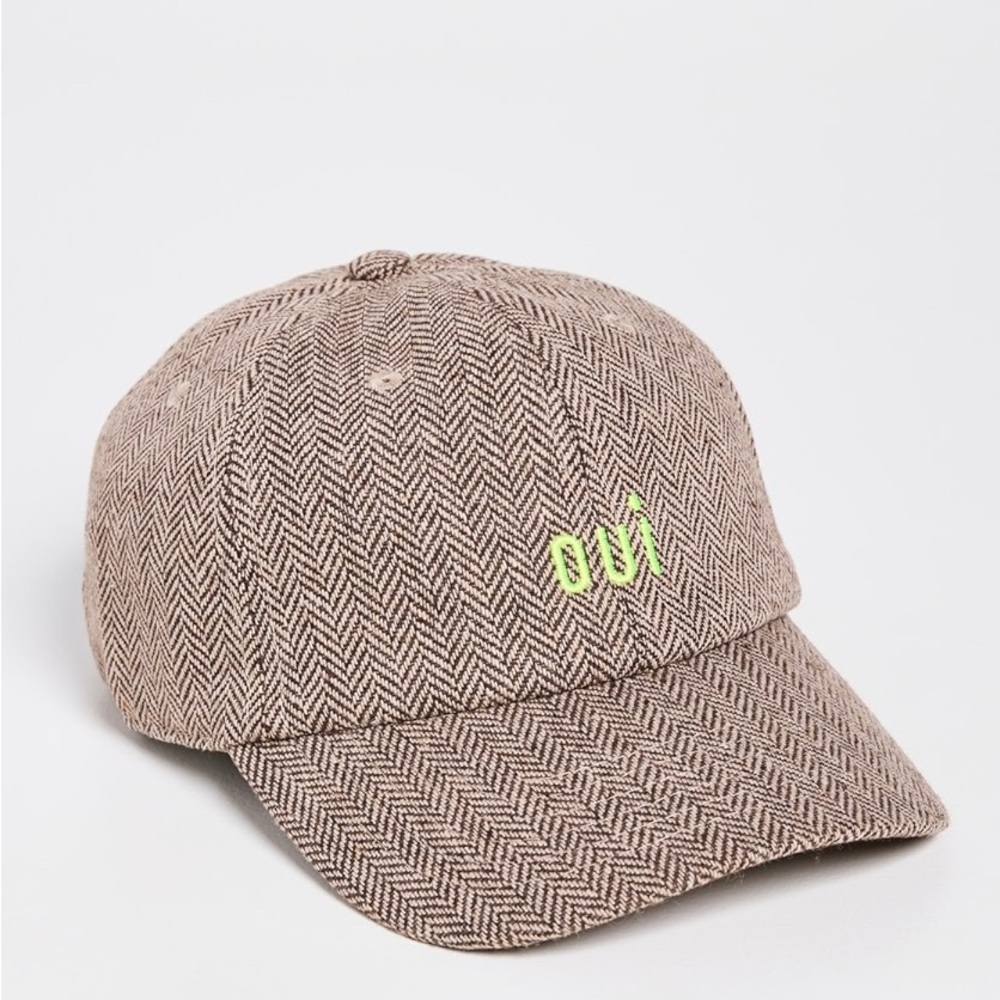 Anthropologie⭐️ Brown Herringbone Cap ✨